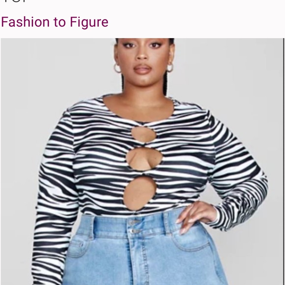 NWT Fashion to Figure Zebra Print size 1